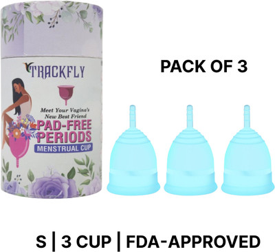 TrackFly Small Reusable Menstrual Cup(Pack of 3)