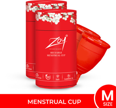 Zoy Medium Reusable Menstrual Cup(Pack of 2)