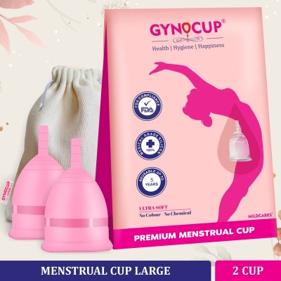Gynocup Large Reusable Menstrual Cup(Pack of 2)
