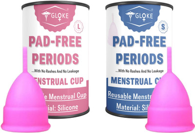 GLOKE Large Reusable Menstrual Cup(Pack of 2)