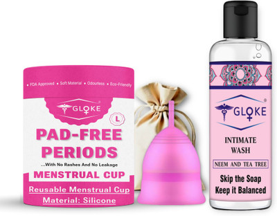 GLOKE Large Reusable Menstrual Cup(Pack of 1)