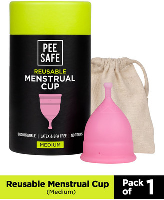 Pee Safe Medium Reusable Menstrual Cup(Pack of 1)