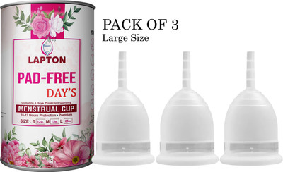 LAPTON Large Reusable Menstrual Cup(Pack of 1)