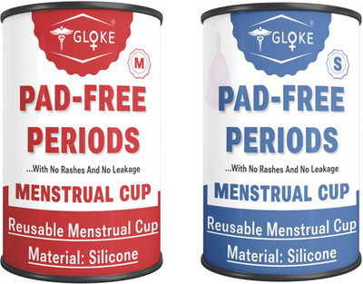 GLOKE Small Reusable Menstrual Cup(Pack of 2)