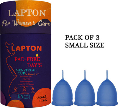 LAPTON Small Reusable Menstrual Cup(Pack of 3)