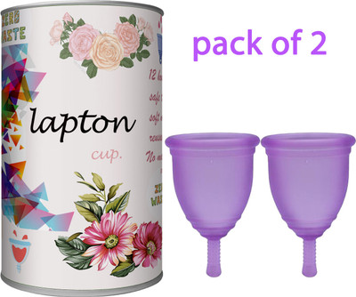 LAPTON Medium Reusable Menstrual Cup(Pack of 2)