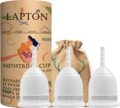 LAPTON Large Reusable Menstrual Cup(Pack of 3)