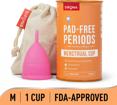 SIRONA Medium Reusable Menstrual Cup(Pack of 1)