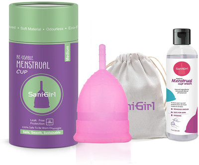 SaniGirl Medium Reusable Menstrual Cup(Pack of 1)