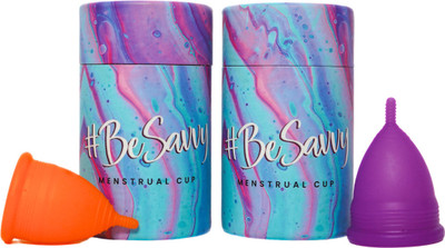 Savvy Small Reusable Menstrual Cup(Pack of 2)