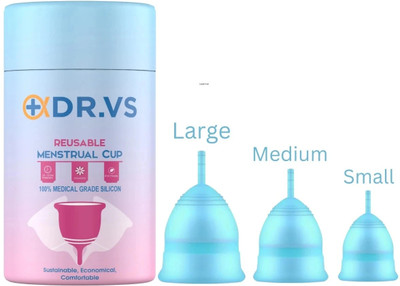 DR.VS Medium Reusable Menstrual Cup(Pack of 3)