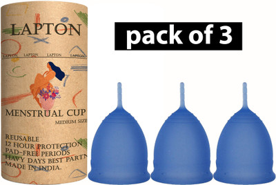 LAPTON Small Reusable Menstrual Cup(Pack of 3)