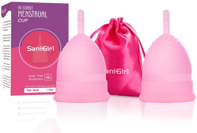 SaniGirl Small Reusable Menstrual Cup(Pack of 2)