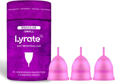 LYRATE Small Reusable Menstrual Cup(Pack of 3)