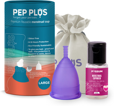 pep plus Large Reusable Menstrual Cup(Pack of 1)