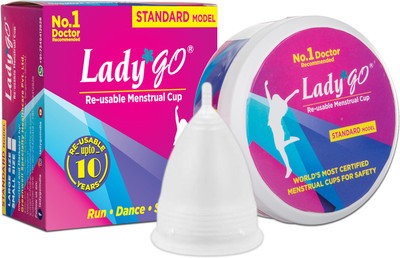 LadyGo Medium Reusable Menstrual Cup(Pack of 1)