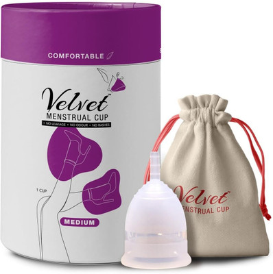 Velvet Medium Reusable Menstrual Cup(Pack of 1)