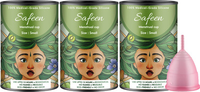 SAFEEN Small Reusable Menstrual Cup(Pack of 3)