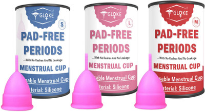 GLOKE Small Reusable Menstrual Cup(Pack of 3)