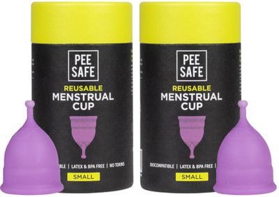 Pee Safe Small Reusable Menstrual Cup(Pack of 2)