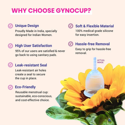Gynocup Small Reusable Menstrual Cup(Pack of 1)