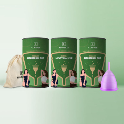 FLORENZE Small Reusable Menstrual Cup(Pack of 3)