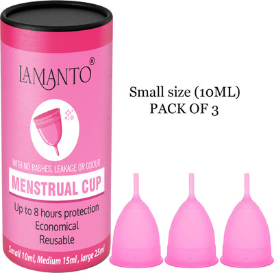 lamanto Small Reusable Menstrual Cup(Pack of 3)