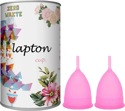LAPTON Medium Reusable Menstrual Cup(Pack of 2)