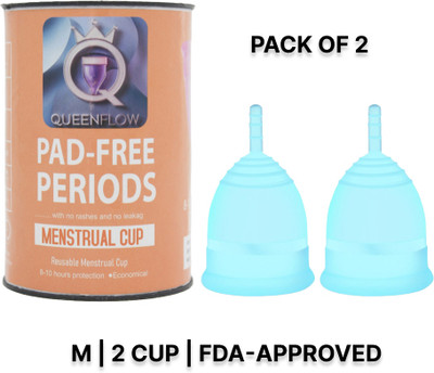 QUEENFLOW Medium Reusable Menstrual Cup(Pack of 1)