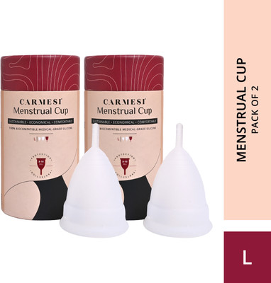 Carmesi Large Reusable Menstrual Cup(Pack of 2)