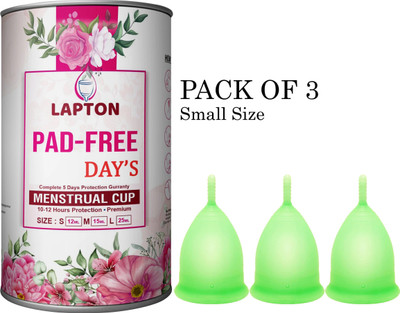 LAPTON Small Reusable Menstrual Cup(Pack of 3)