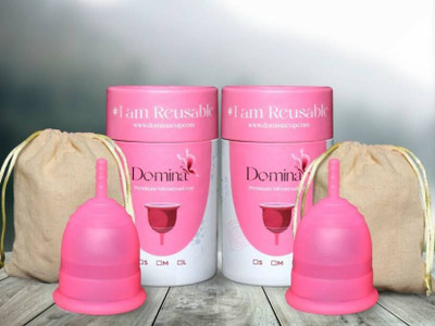 Domina Large Reusable Menstrual Cup(Pack of 3)