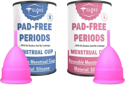 GLOKE Small Reusable Menstrual Cup(Pack of 2)