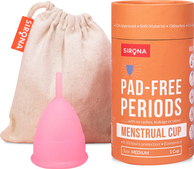 SIRONA Medium Reusable Menstrual Cup(Pack of 1)