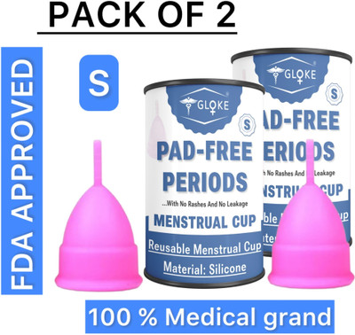 GLOKE Small Reusable Menstrual Cup(Pack of 2)