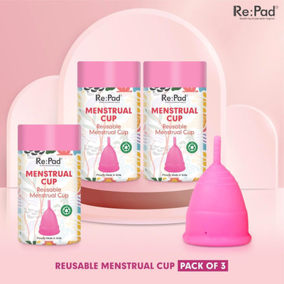 Repad Medium Reusable Menstrual Cup(Pack of 3)