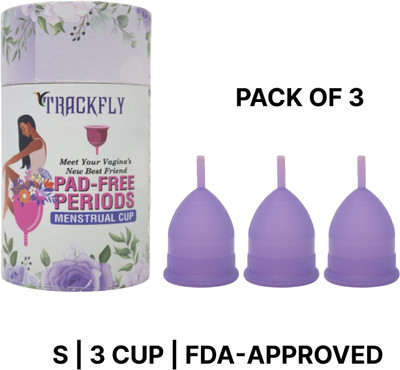 TrackFly Small Reusable Menstrual Cup(Pack of 3)