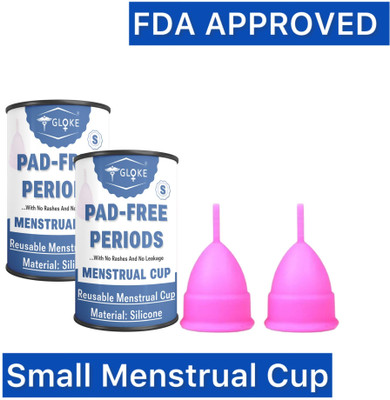 GLOKE Small Reusable Menstrual Cup(Pack of 2)