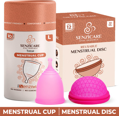 Senzicare Large Reusable Menstrual Cup(Pack of 2)