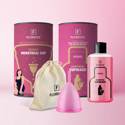 FLORENZE Medium Reusable Menstrual Cup(Pack of 1)
