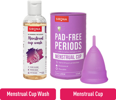SIRONA Large Reusable Menstrual Cup(Pack of 1)