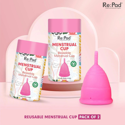 Repad Medium Reusable Menstrual Cup(Pack of 2)