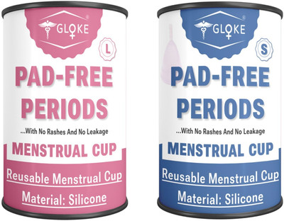 GLOKE Small Reusable Menstrual Cup(Pack of 2)