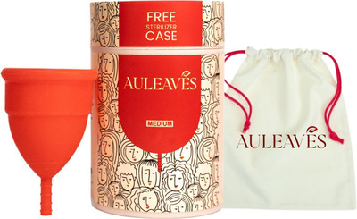 Auleaves Medium Reusable Menstrual Cup(Pack of 1)