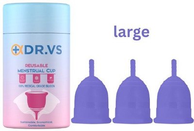 DR.VS Large Reusable Menstrual Cup(Pack of 3)