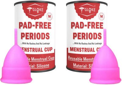 GLOKE Medium Reusable Menstrual Cup(Pack of 2)