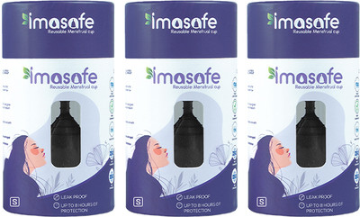 Imasafe Small Reusable Menstrual Cup(Pack of 3)