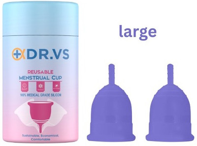 DR.VS Large Reusable Menstrual Cup(Pack of 2)