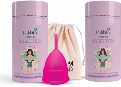 RABBITO Large Reusable Menstrual Cup(Pack of 2)