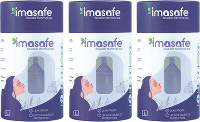 Imasafe Large Reusable Menstrual Cup(Pack of 3)
